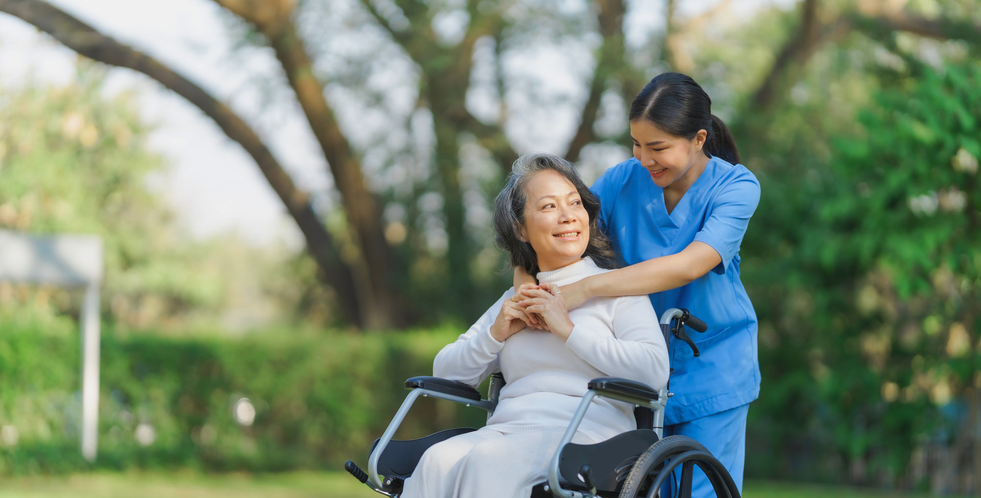 caregiver assist the needs of her patient
